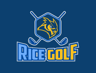Rice Golf logo design by M J