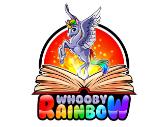 Whooby Rainbow logo design by DreamLogoDesign