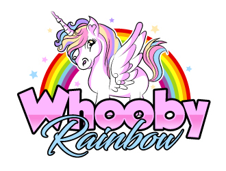 Whooby Rainbow logo design by ElonStark
