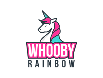 Whooby Rainbow logo design by Garmos
