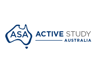 Active Study Australia logo design by cybil