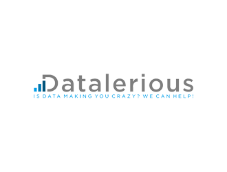 Datalerious. Tagline: Is data making you crazy? We can help! logo design by jancok