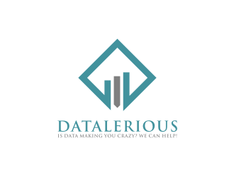 Datalerious. Tagline: Is data making you crazy? We can help! logo design by vostre