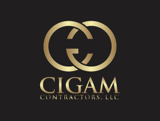 Cigam Contractors, LLC logo design by rokenrol