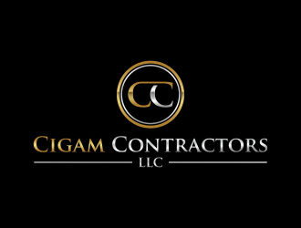 Cigam Contractors, LLC logo design by javaz