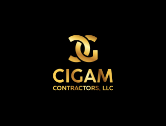 Cigam Contractors, LLC logo design by RIANW