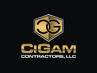 Cigam Contractors, LLC logo design by Rizqy