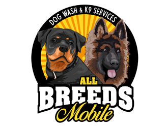 All Breeds Mobile Dog Wash & K9 Services logo design by DreamLogoDesign