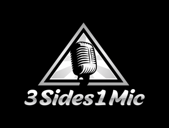 3 Sides 1 Mic OR Three Sides One Mic logo design by hidro