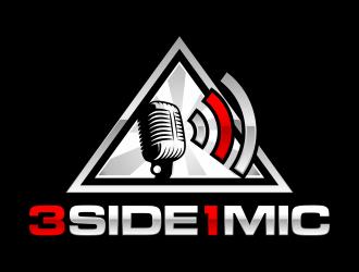 3 Sides 1 Mic OR Three Sides One Mic logo design by hidro