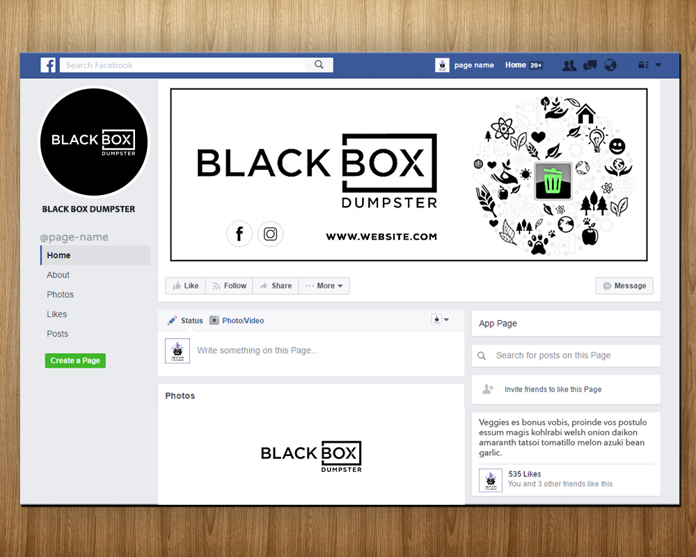 Black Box Dumpster logo design by MastersDesigns