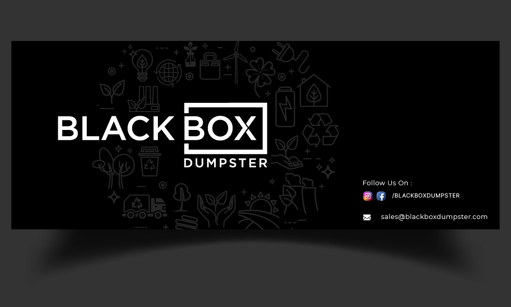 Black Box Dumpster logo design by GRB Studio