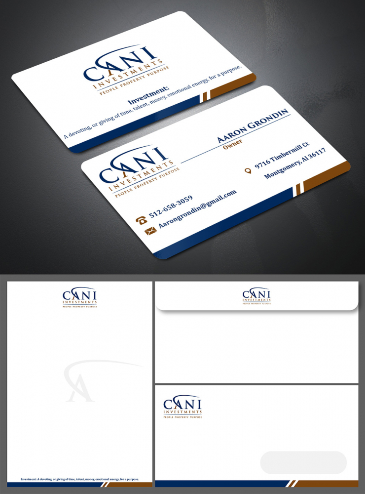 CANI Investments  logo design by Gelotine