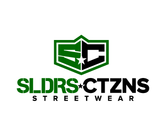 SLDRS   CTZNS (soldiers and citizens) logo design by jaize