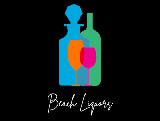 Beach Liquors logo design by DM_Logo