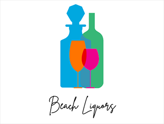 Beach Liquors logo design by DM_Logo
