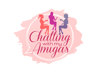 Chatting with My Amigas logo design by haze