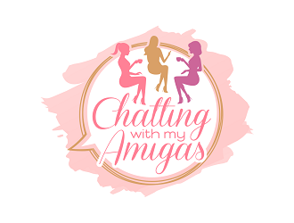 Chatting with My Amigas logo design by haze