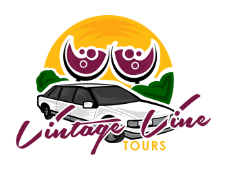 Vintage Vine Tours logo design by AB212