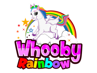 Whooby Rainbow logo design by Suvendu