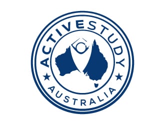 Active Study Australia logo design by karjen