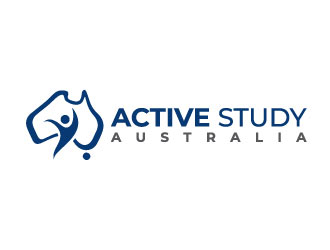 Active Study Australia logo design by pixalrahul