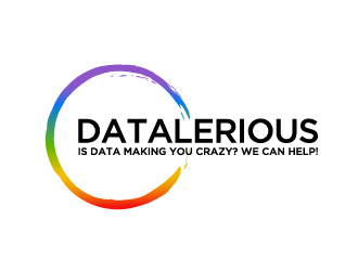 Datalerious. Tagline: Is data making you crazy? We can help! logo design by jonggol