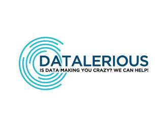 Datalerious. Tagline: Is data making you crazy? We can help! logo design by jonggol