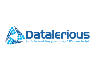 Datalerious. Tagline: Is data making you crazy? We can help! logo design by ElonStark