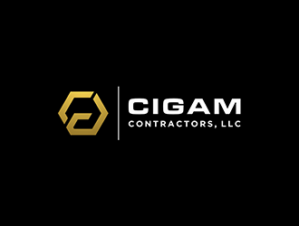 Cigam Contractors, LLC logo design by DuckOn