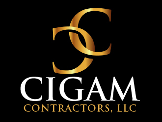 Cigam Contractors, LLC logo design by ElonStark
