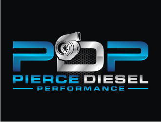 PDP, Pierce Diesel Performance logo design by Artomoro
