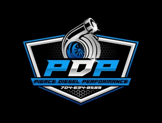 PDP, Pierce Diesel Performance logo design by rizuki