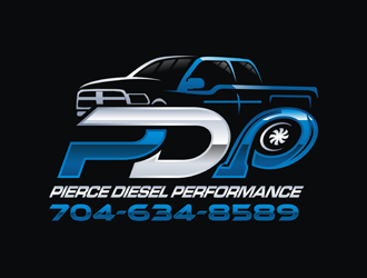PDP, Pierce Diesel Performance logo design by Rizqy