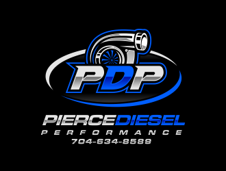 PDP, Pierce Diesel Performance logo design by Gopil