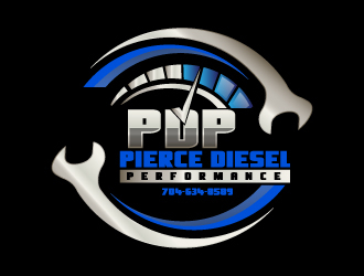 PDP, Pierce Diesel Performance logo design by drifelm