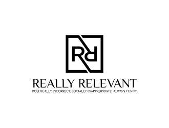 Brand: Really Relevant   Tag Line: Politically Incorrect, Socially Inappropriate, Always Funny logo design by ArRizqu