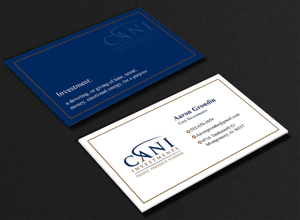 CANI Investments  logo design by Sofia Shakir