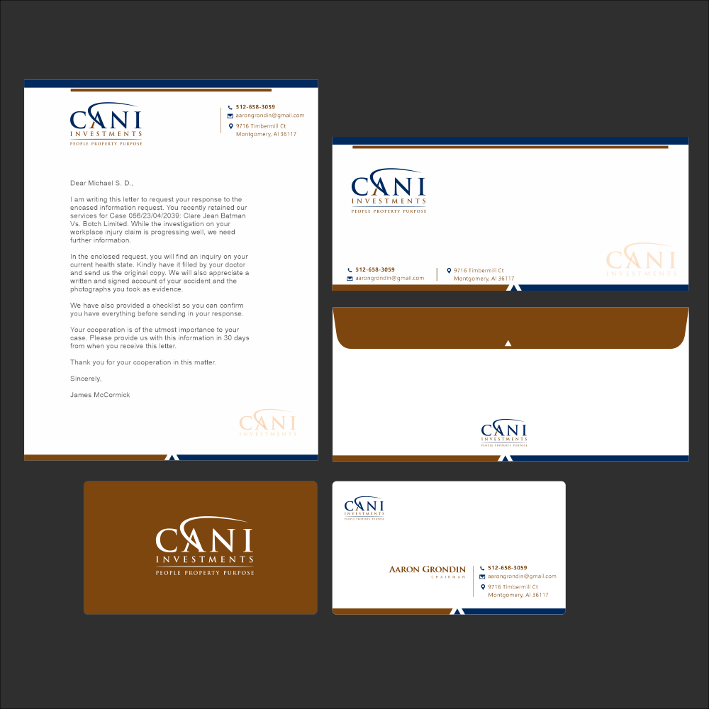 CANI Investments  logo design by TMOX