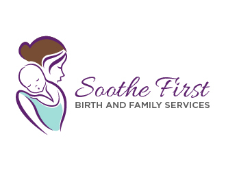 Soothe First Birth and Family Services logo design by cybil