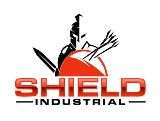 Shield Industrial logo design by ElonStark