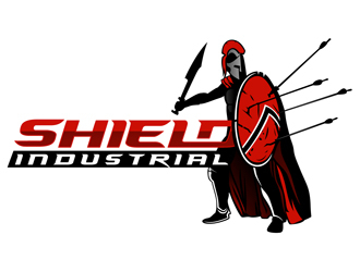 Shield Industrial logo design by DreamLogoDesign