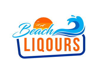 Beach Liquors logo design by MarkindDesign