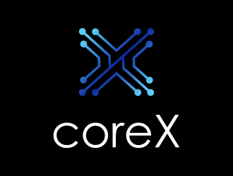 CoreX logo design by aflah