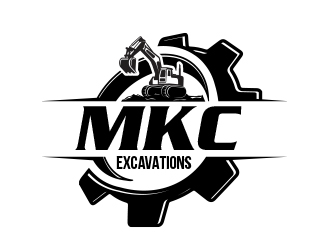 MKC EXCAVATIONS logo design by MarkindDesign