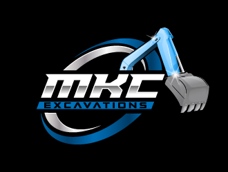 MKC EXCAVATIONS logo design by pencilhand