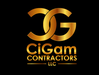 Cigam Contractors, LLC logo design by gearfx