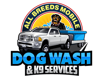 All Breeds Mobile Dog Wash & K9 Services logo design by LucidSketch