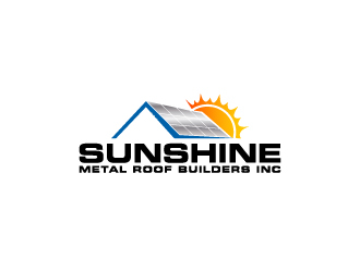 Sunshine Metal Roof Builders Inc logo design by Creativeminds