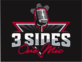 3 Sides 1 Mic OR Three Sides One Mic logo design by Mardhi